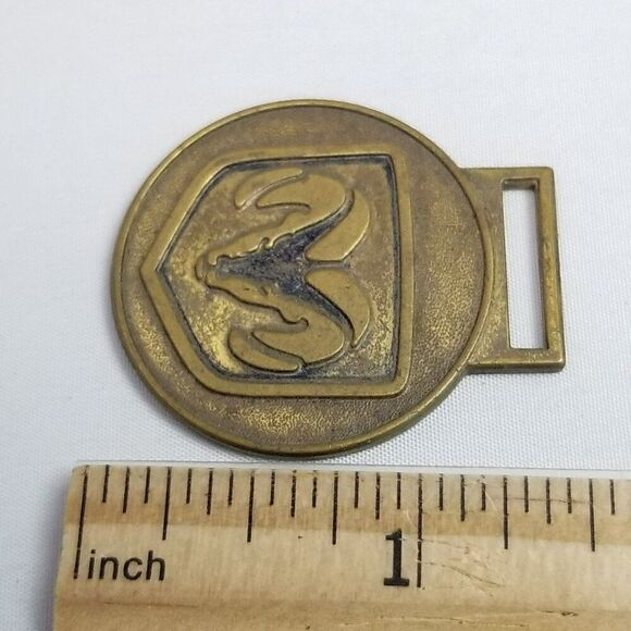 Vintage 1960s-1970s Dodge Ram Head Horn Watch Fob Keychain, Logo Truck Car - Picture 4 of 6